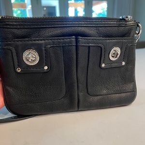 Marc by Marc Jacobs black leather cross body purse